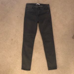Zara Trafaluc gray skinny jeans